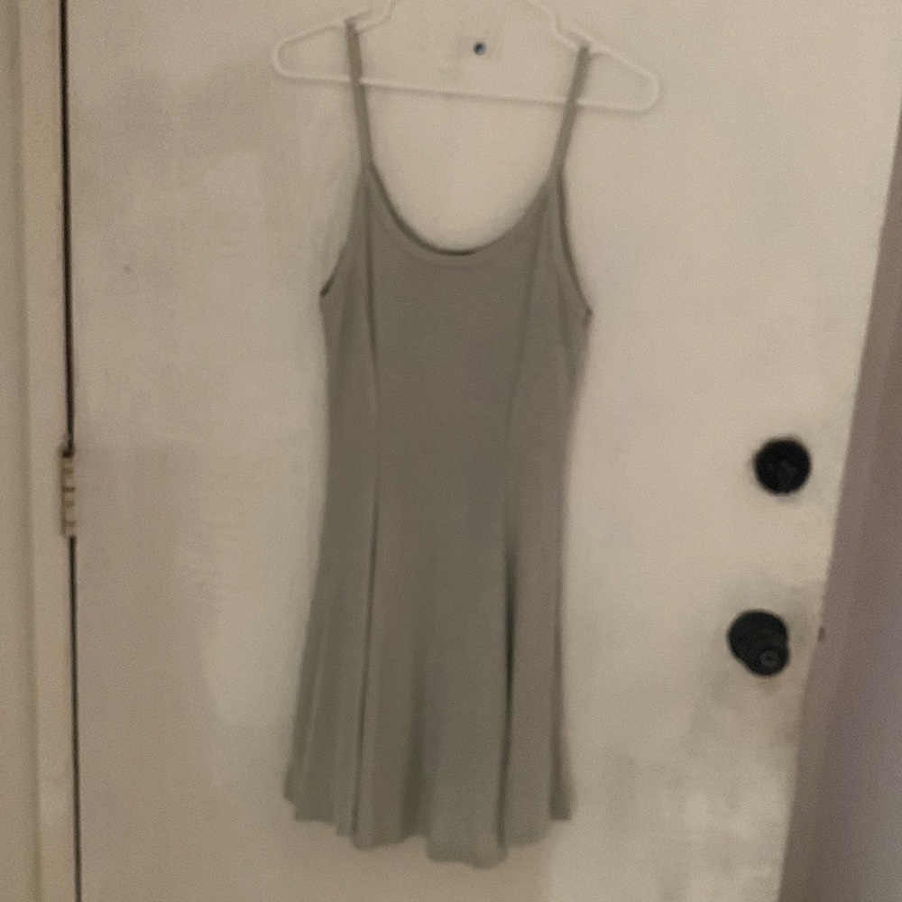 Silver ,sparkling evening dress w/spaghetti straps size medium